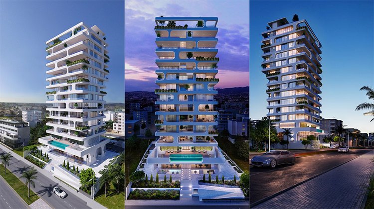 Signature: Work is progress on the luxury tower in Limassol