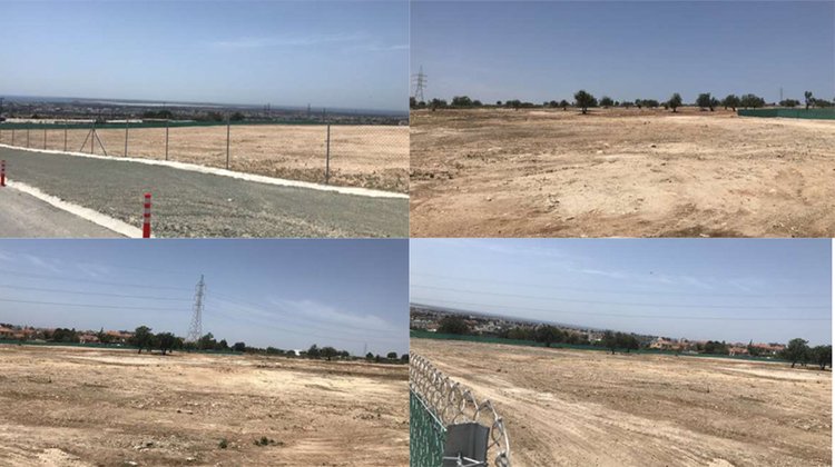 A large strip of land in Polemidia is divided into 144 plots for residential development