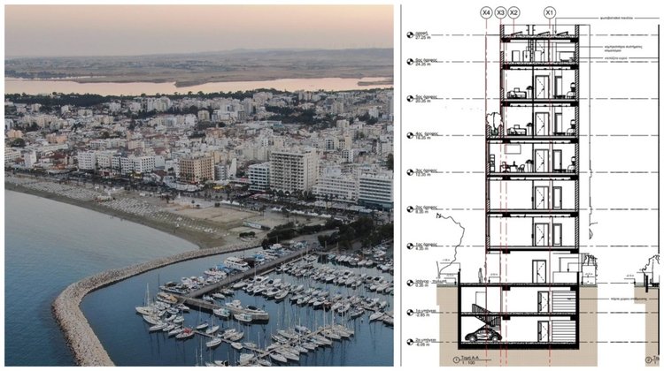 The new six-storey office development in Larnaca