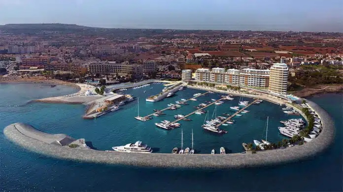 Paralimni marina project is taking shape