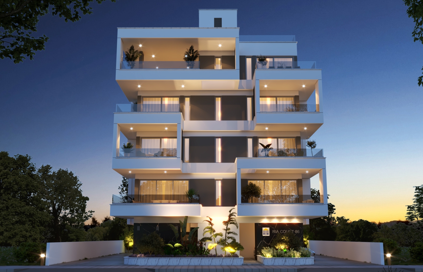 New residential project Ria Court 86 – modern apartments in a prestigious area of Larnaca