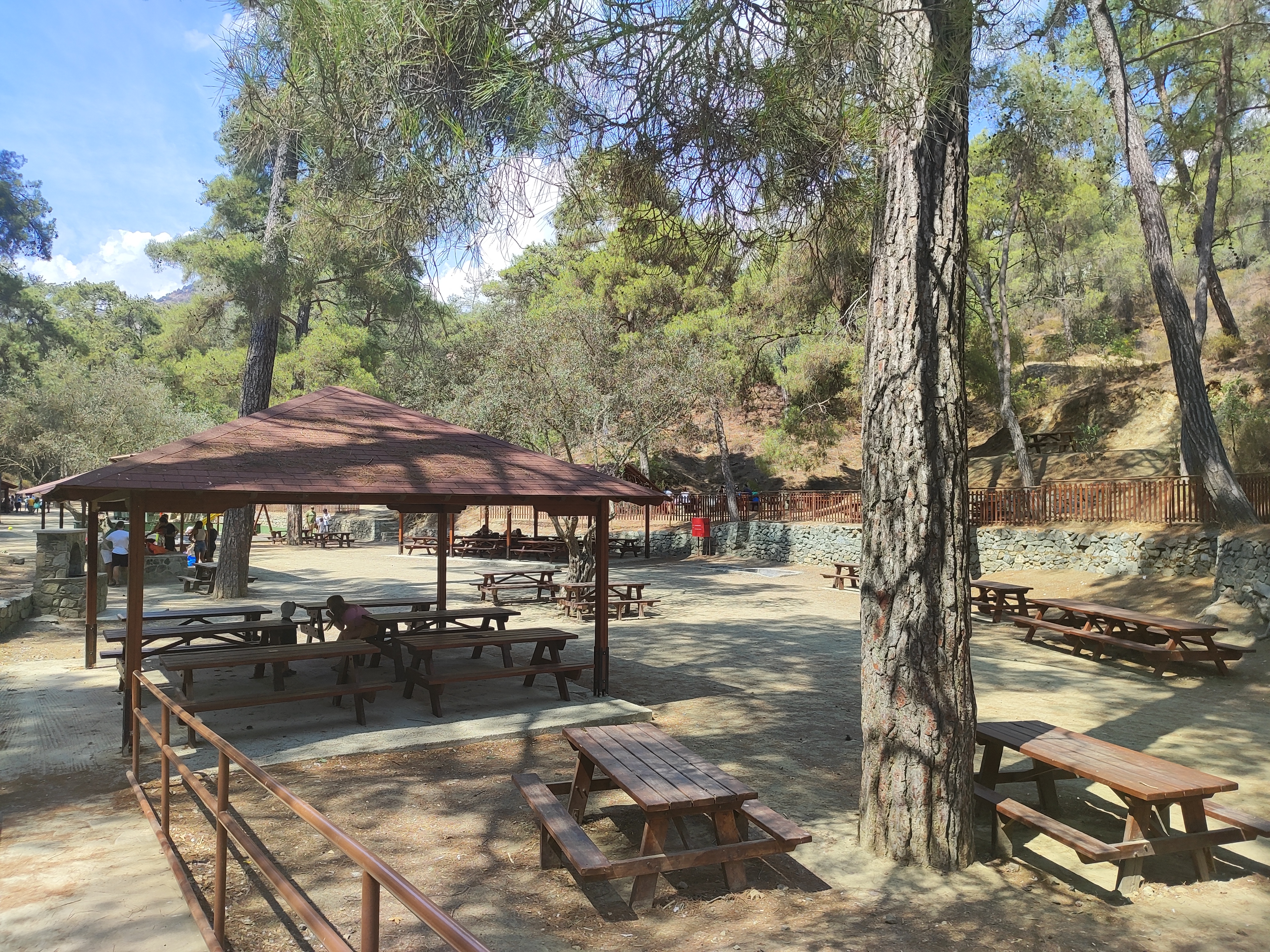 Picnic and barbecue in the mountains in Cyprus