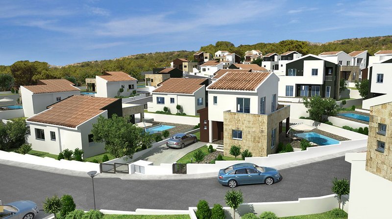 Unique properties in Pissouri Forest Park: villas with sea view