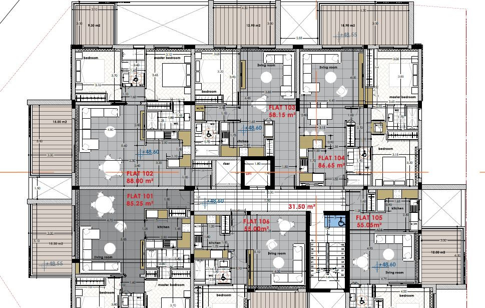 For Sale: Apartments, Petrou kai Pavlou, Limassol, Cyprus FC-64148 - #4 For Sale: Apartments, Petrou kai Pavlou, Limassol, Cyprus FC-64148 - #4