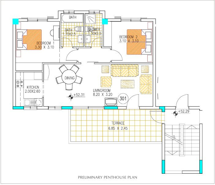 For Sale: Penthouse, Tala, Paphos, Cyprus FC-64468 - #9